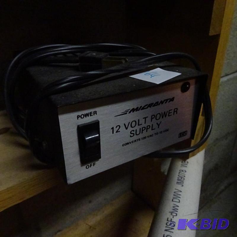 lot 164 image: Micvonta 12 Volt Power Supply...