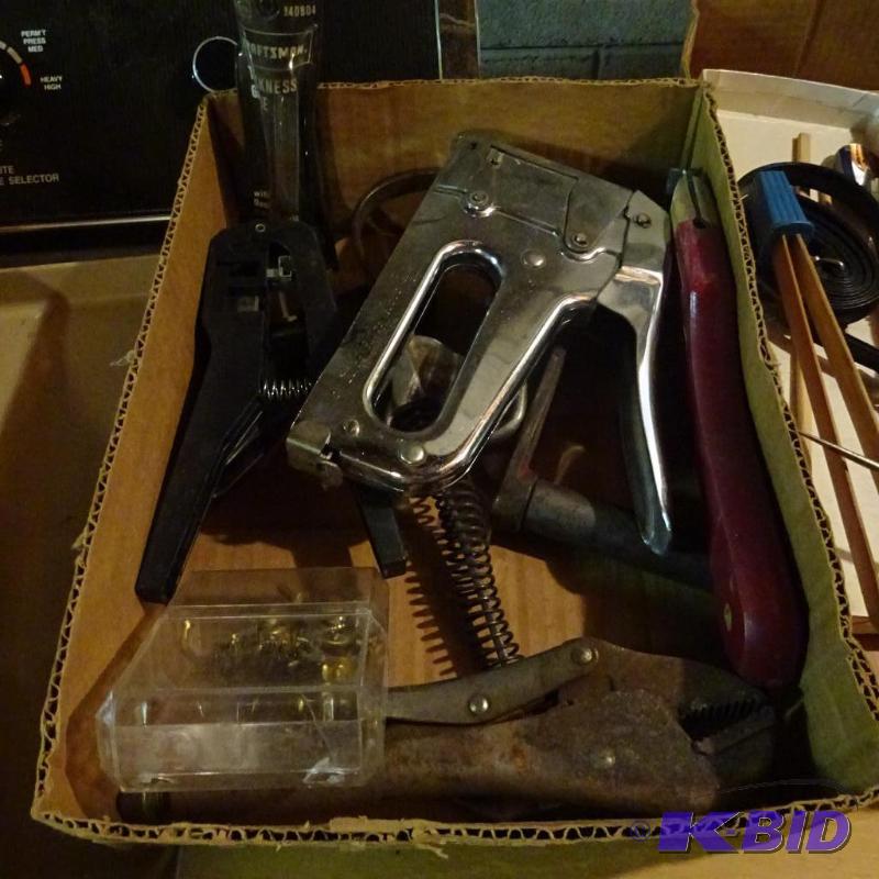 lot 181 image: Box of Misc Tools...