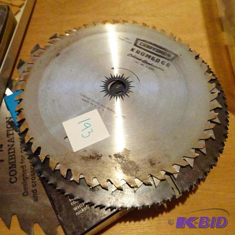 lot 193 image: Buffing Wheel Compounds, Misc Saw Blades...