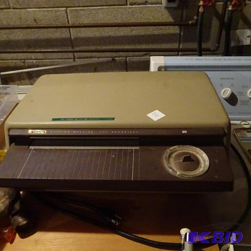 lot 201 image: Vintage Thermo Fax Copying Machine...