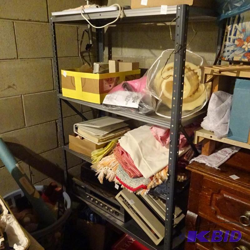 lot 202 image: Metal Shelving Unit 36 X 16 X66 No Contents...