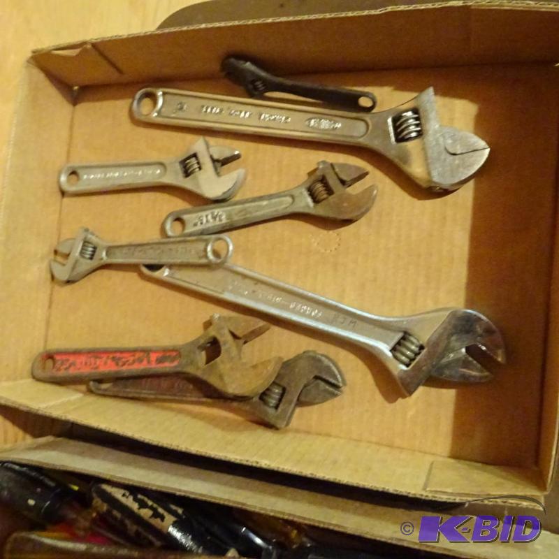 lot 217 image: Adjustable Wrenches...