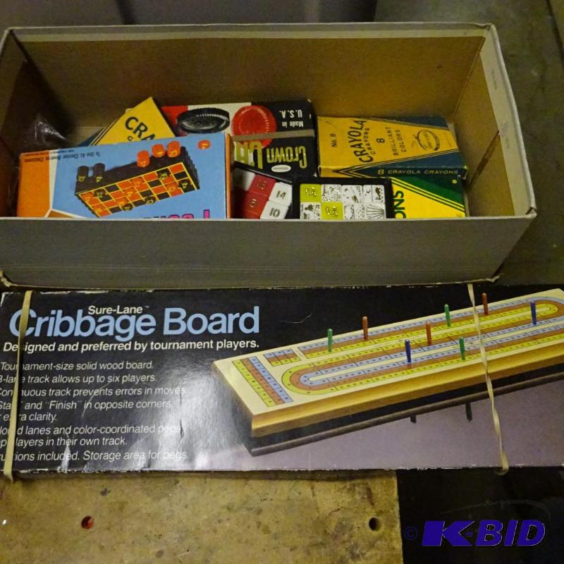 lot 236 image: Misc Games, Chalk and Crayons...