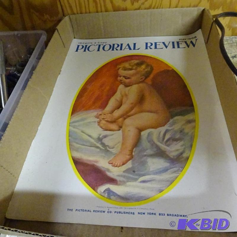 lot 251 image: Vintage Pictorial Review Cover Only Max1908...