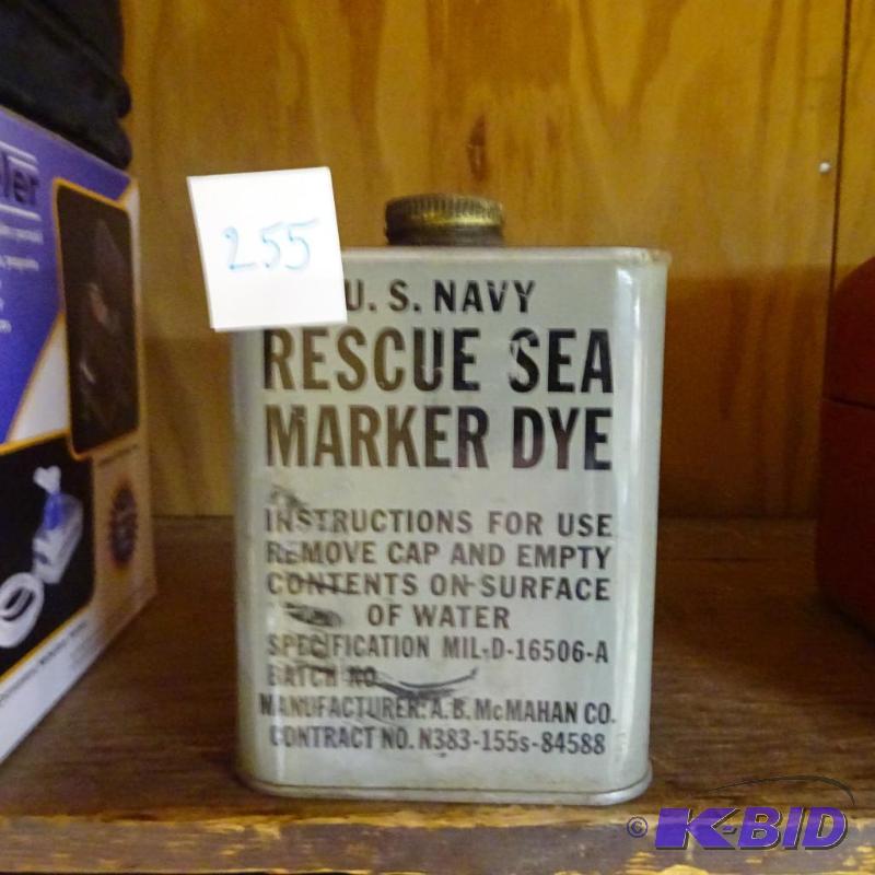 lot 255 image: US Navy Rescue Sea marker Dye...