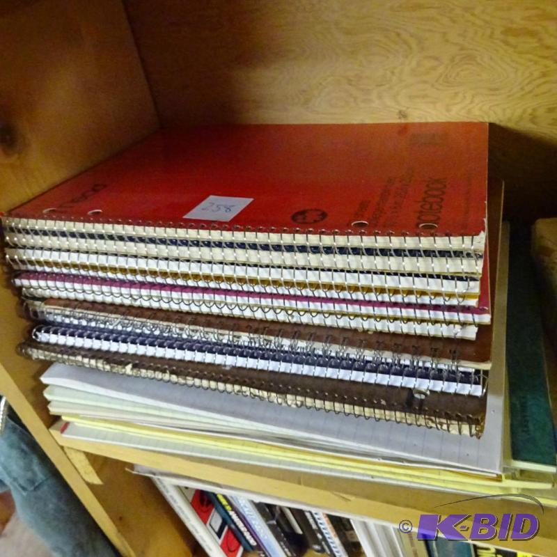 lot 258 image: Spiral Notebooks...