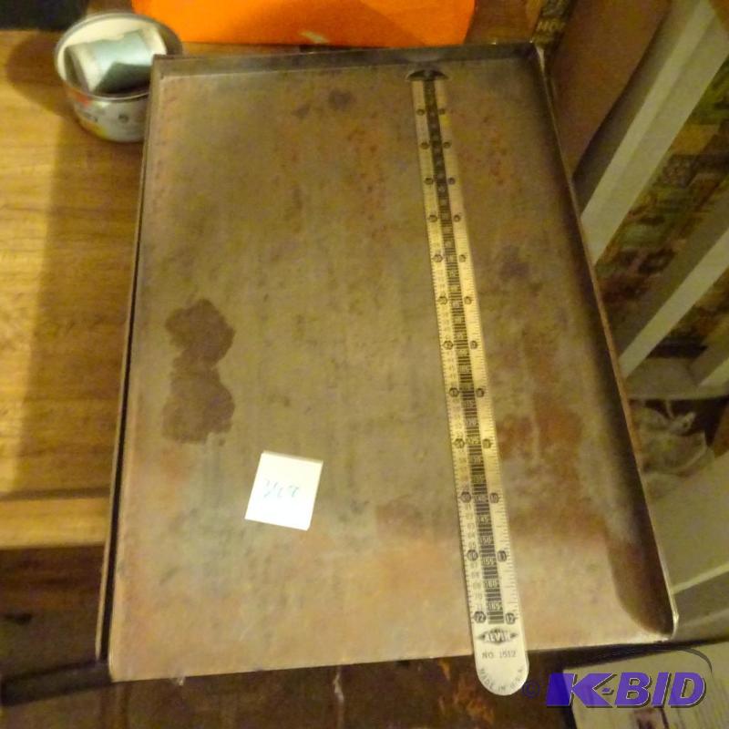 lot 348 image: Misc Printing Items. Lead Galley Pans and Mor...