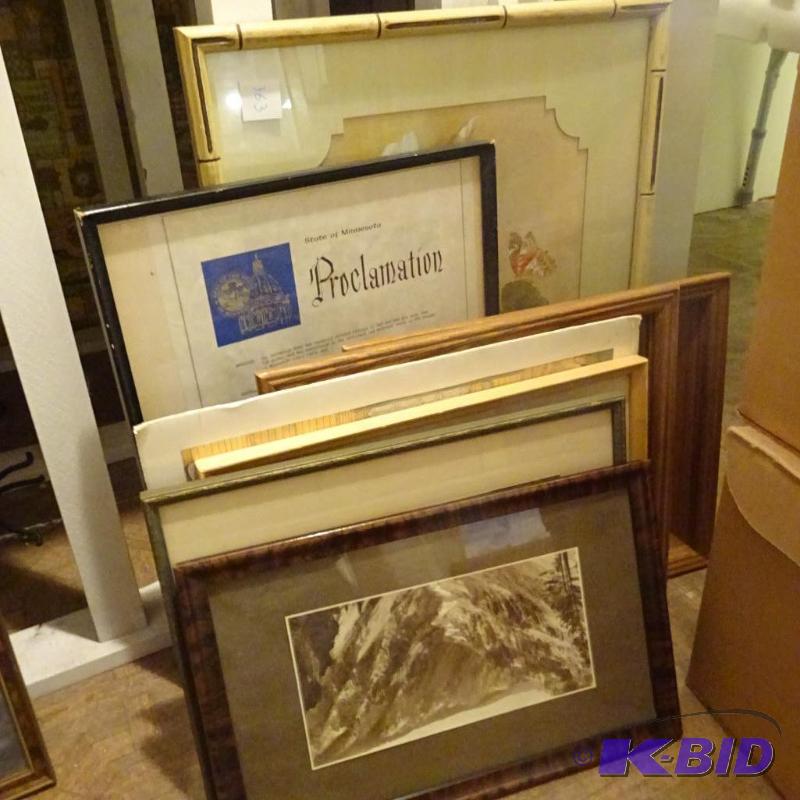 lot 363 image: Misc PRints and Picture Frames...