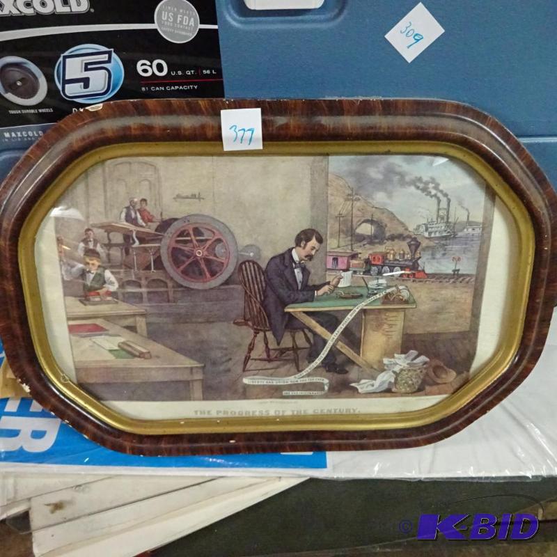 lot 377 image: The Progress of the Century Copy RIght 1876 b...