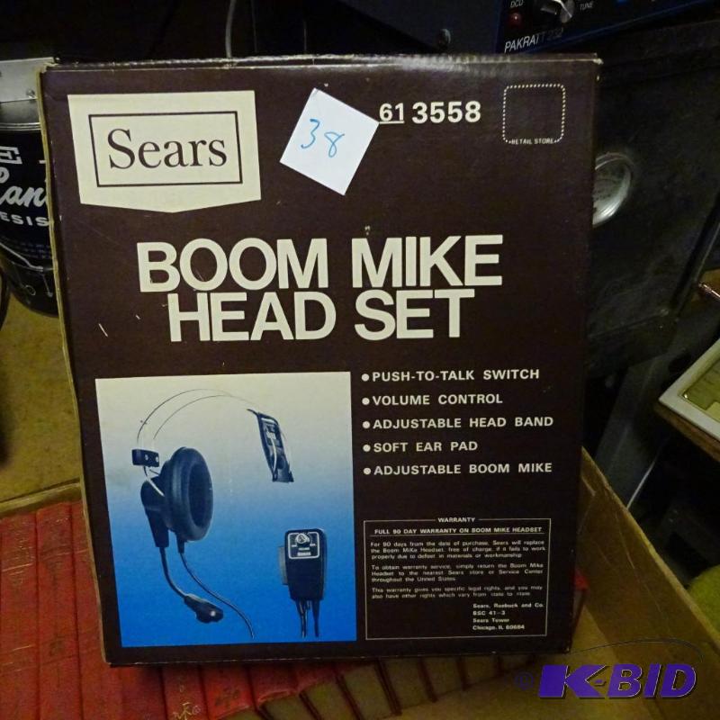 lot 38 image: Boom Mike Head Set...