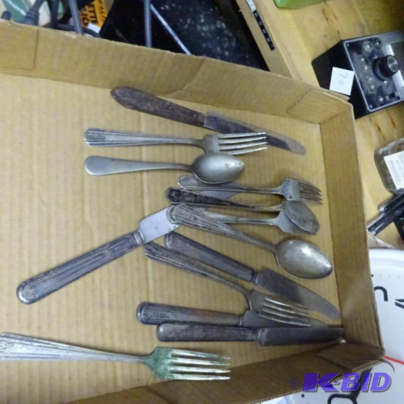 lot 59 image: 6 Avon Silver Plate Pieces 2 Others...