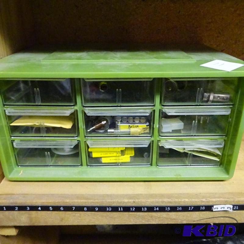 lot 71 image: 9 Drawer Hardware Cabinet, ACDC...