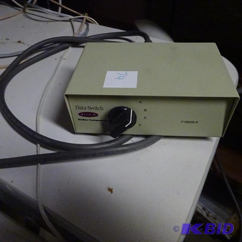 lot 74 image: Belkin Data Switch...