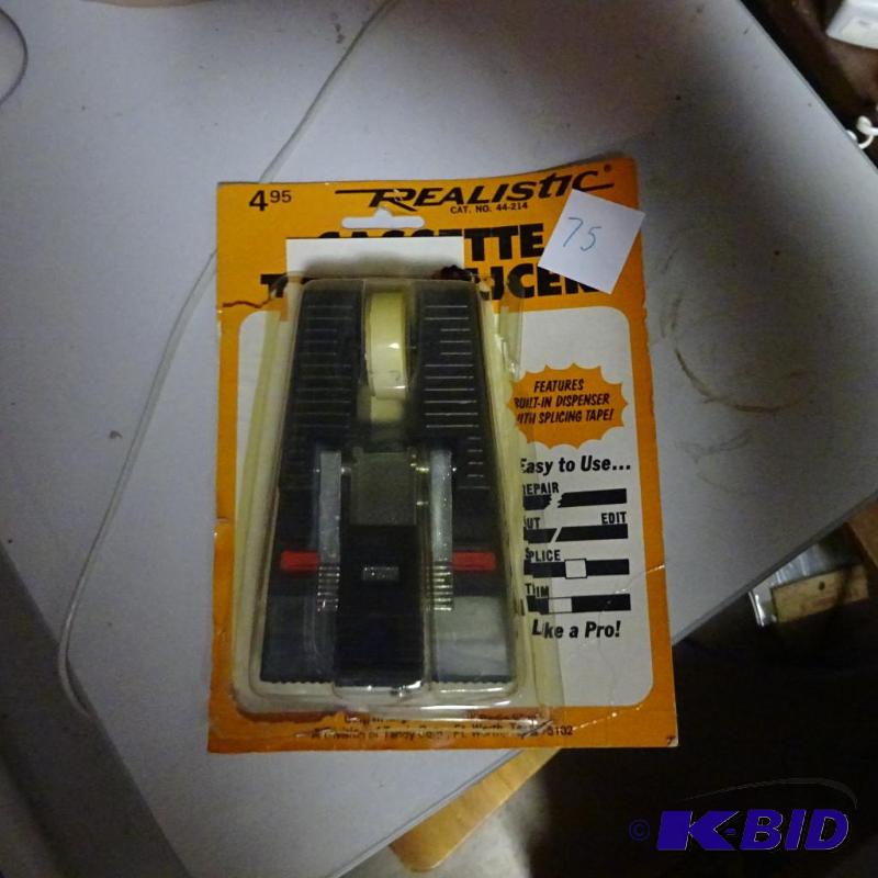 lot 75 image: Realistic Cassette Tape Splicer...