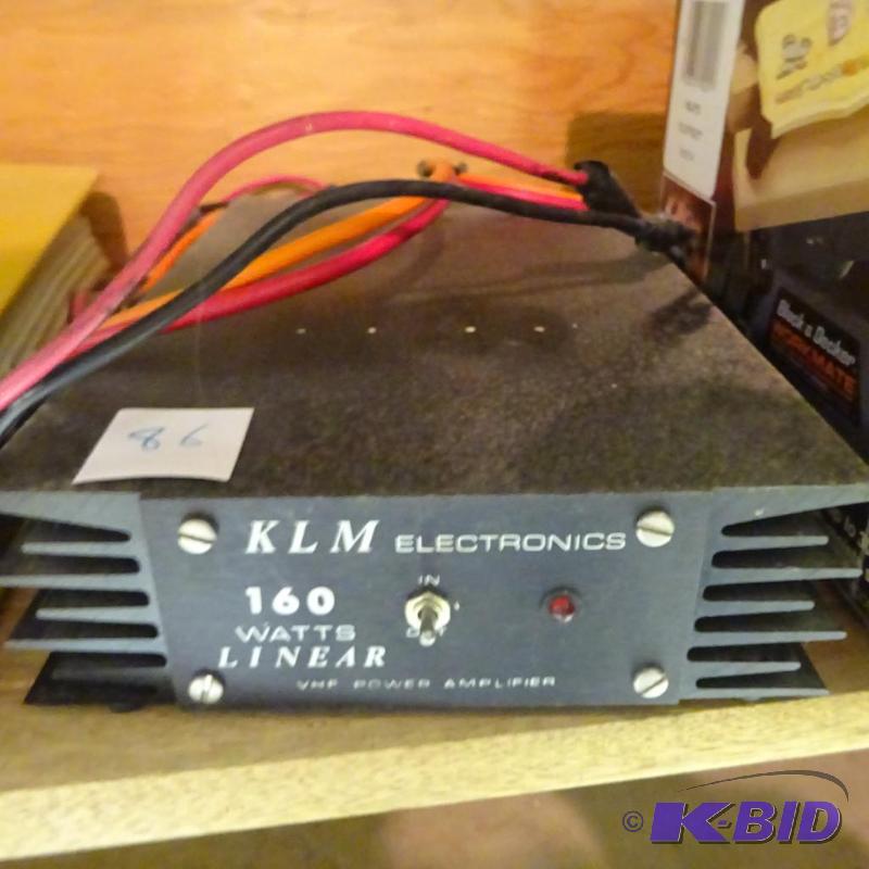 lot 86 image: KLM 160 Watt Linear VHF Power Amplifier...