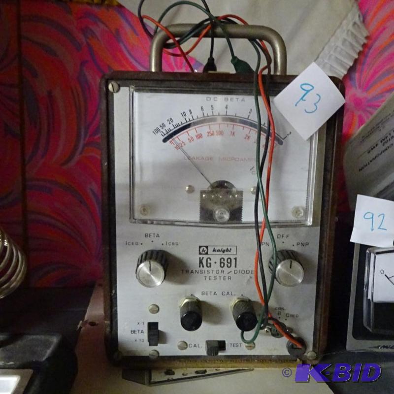 lot 93 image: Knight KG-691 Transistor Diode Tester...