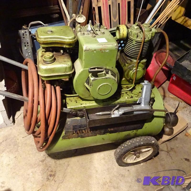 lot 101 image: Wards Power Kraft Gas Powered Compressor. Bri...