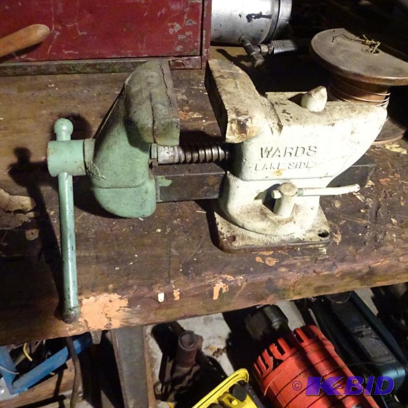 lot 11 image: Wards Lake Side Bench Vise...