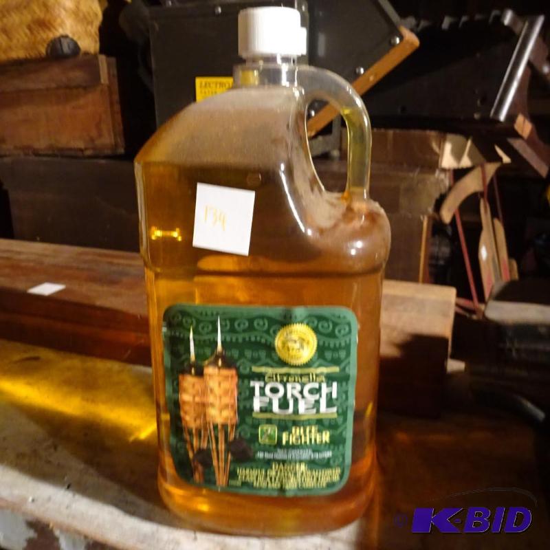 lot 134 image: 1 Gal of Citronella Torch Fuel...