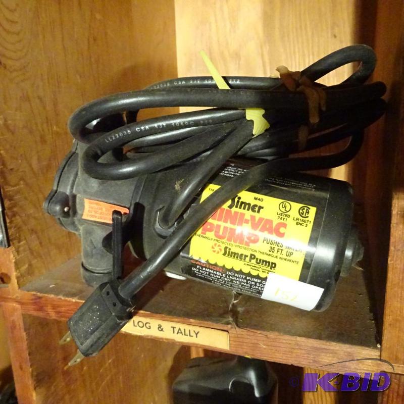 lot 152 image: Siemer Mini Vac Pump...