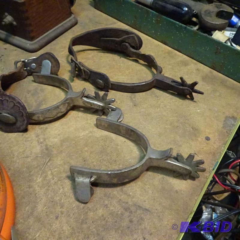 lot 168 image: 3 Cowboy Stirrups...