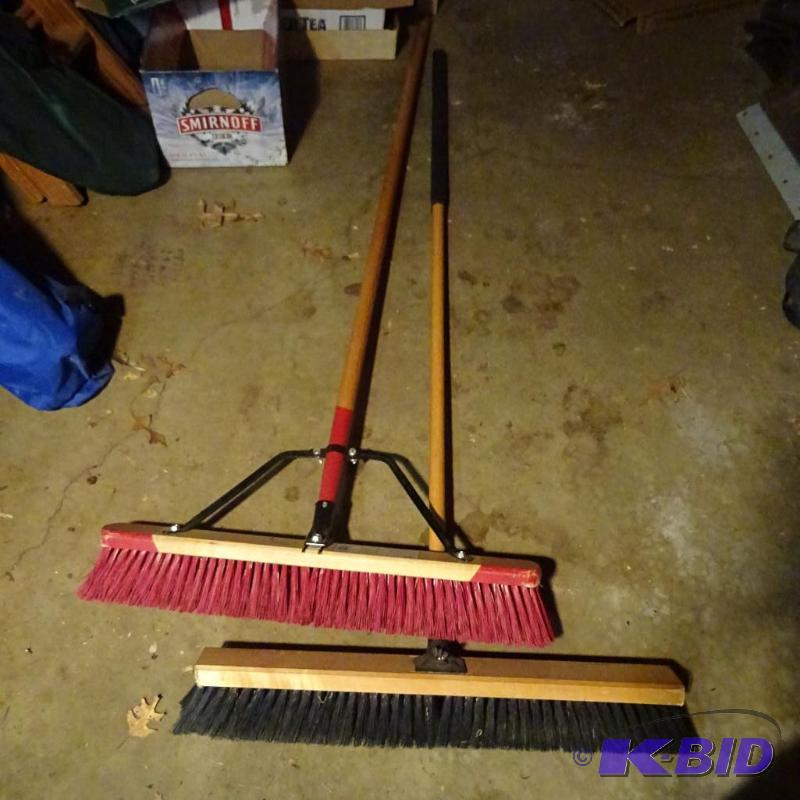 lot 203 image: 2 Push Brooms...