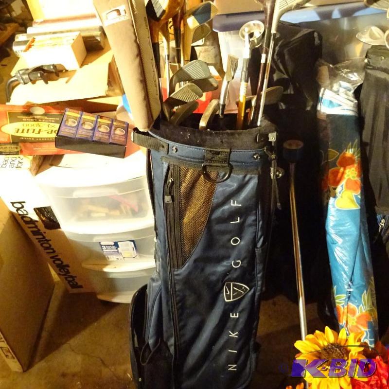 lot 248 image: Golf Bag with Misc Clubs...