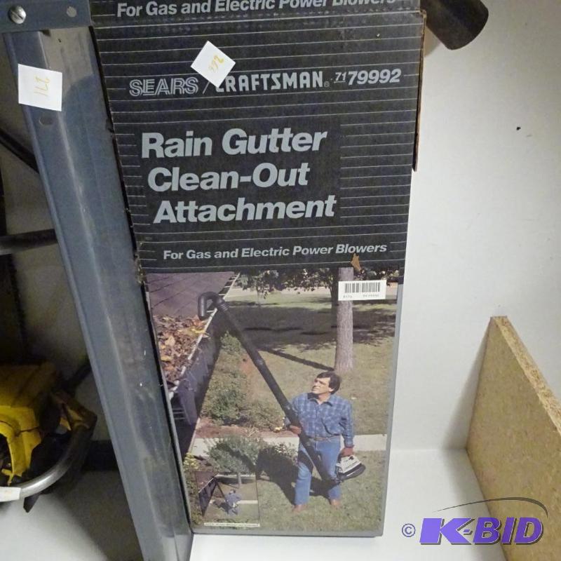 lot 266 image: Craftsman Raja Gutter Clean Out Attachment...