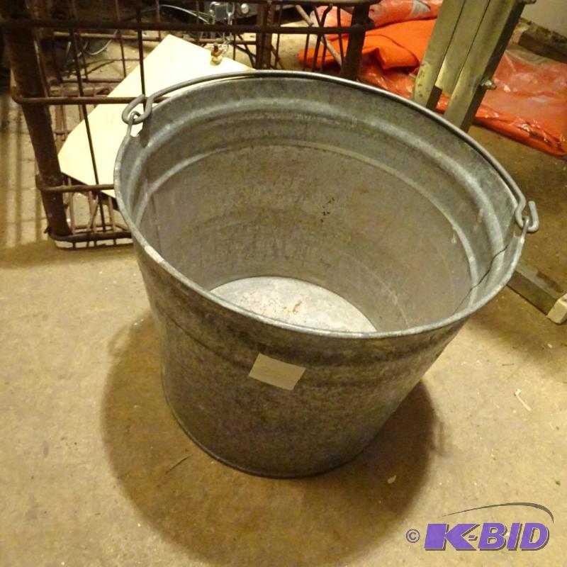 lot 274 image: Galvanized Bucket...