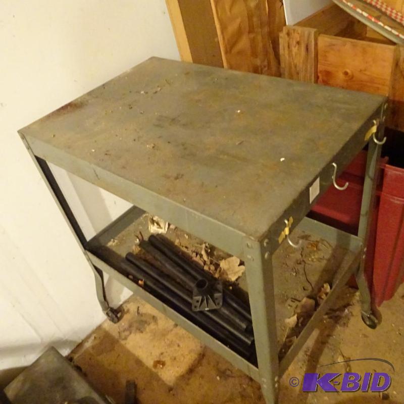 lot 280 image: Metal Cart on Wheels...