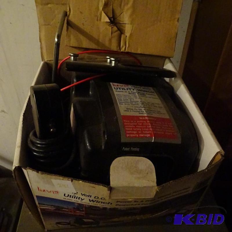 lot 281 image: MVP 12 VoltDC Heavy Duty Utility Winch...