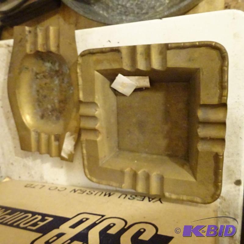lot 308 image: 2 Brass Ash Trays...