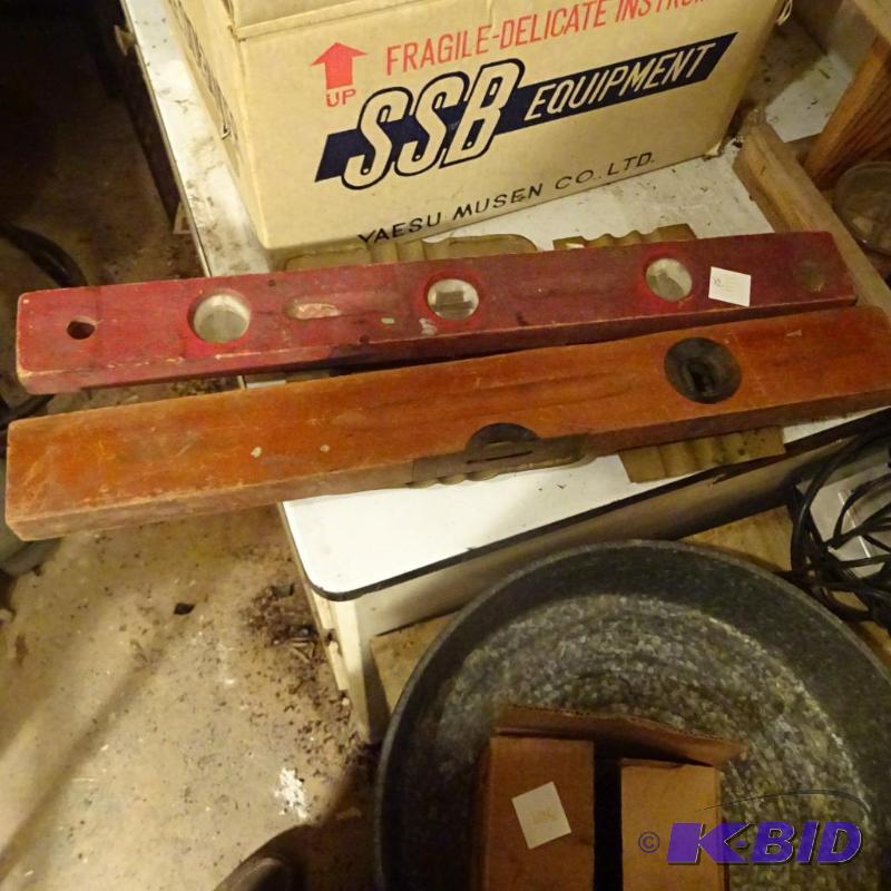 lot 314 image: 2 Vintage Wood Levels...