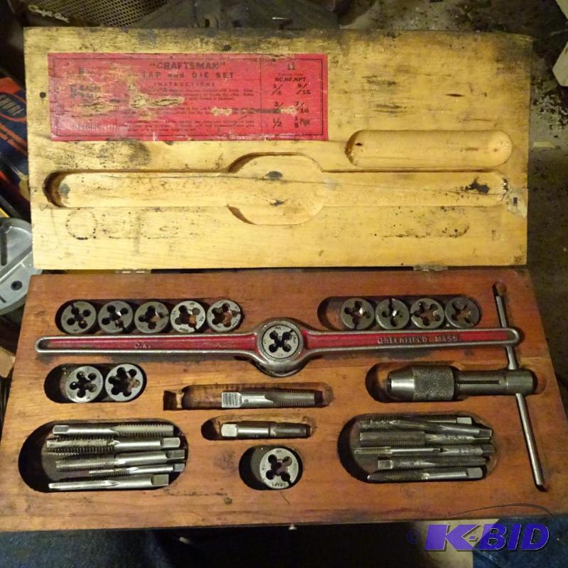 lot 327 image: Vintage Tap and Die Set...