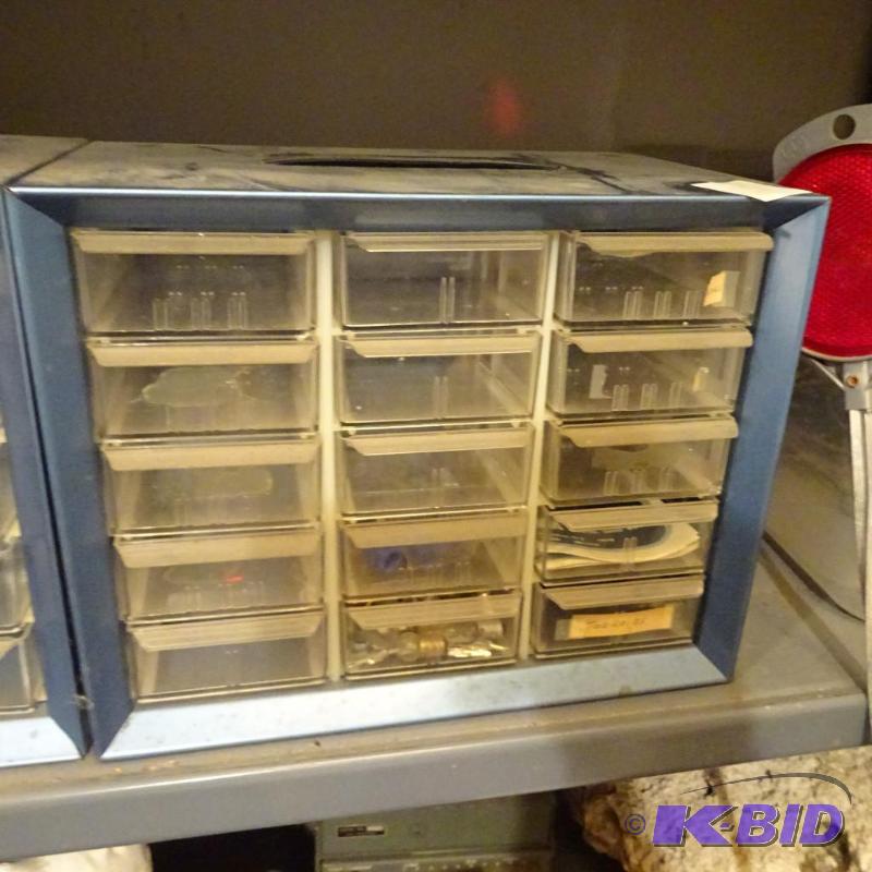 lot 329 image: 15 Drawer Hardware Cabinet...