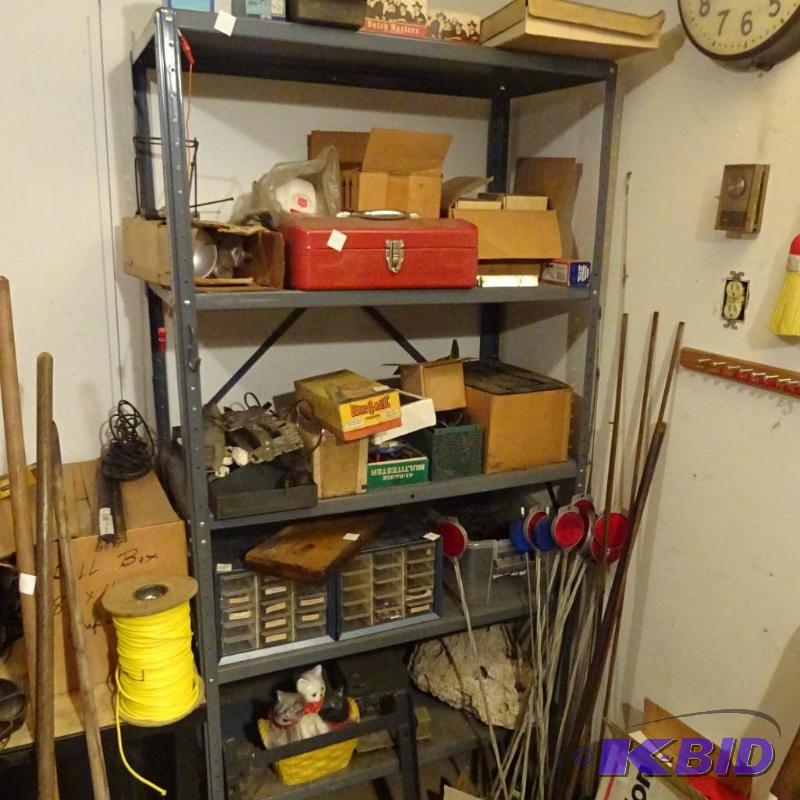 lot 330 image: Metal Shelving Unit 36 X 19 X 72...