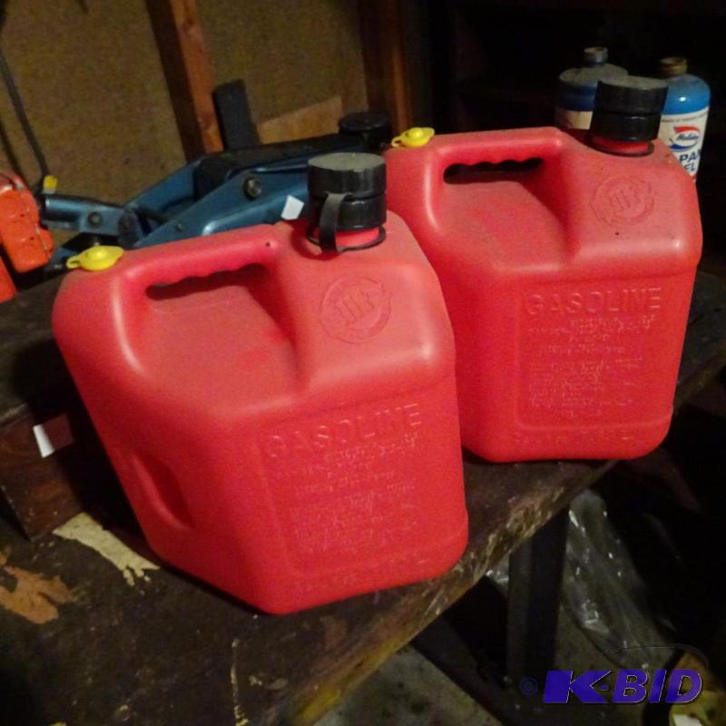 lot 36 image: 2 Gal Gas Cans Qty 2...