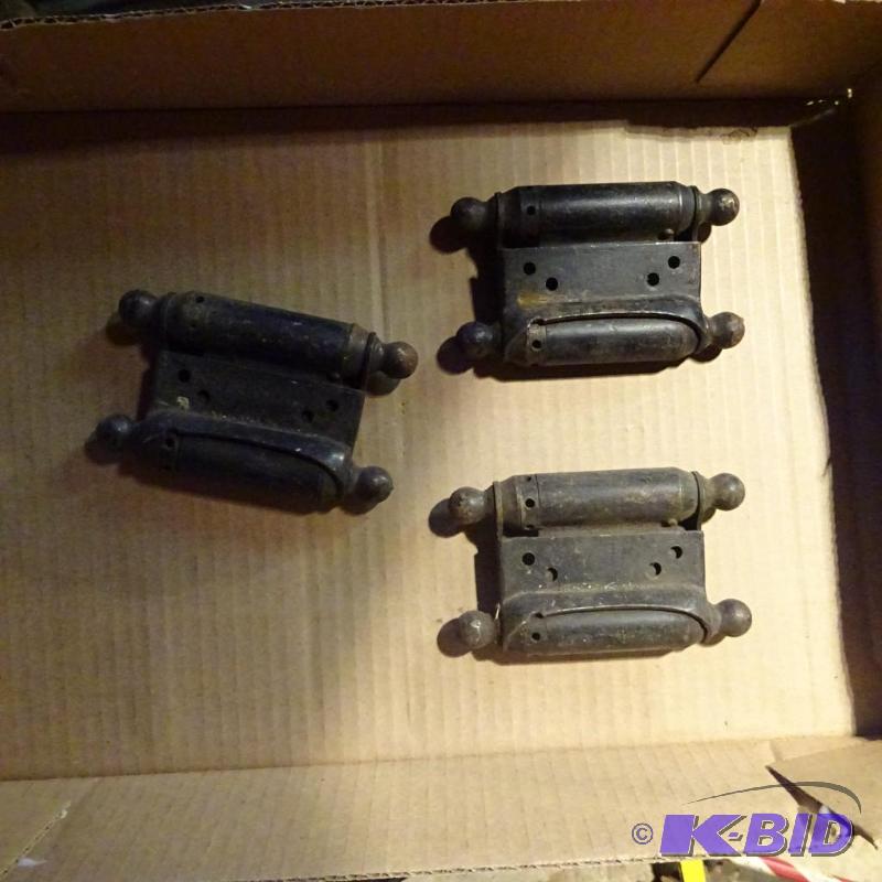lot 58 image: Vintage Double Swing Hinges...
