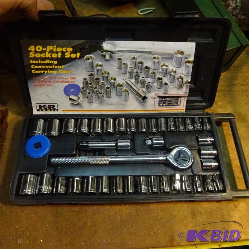 lot 77 image: KR Tools 40 Piece Socket Set...