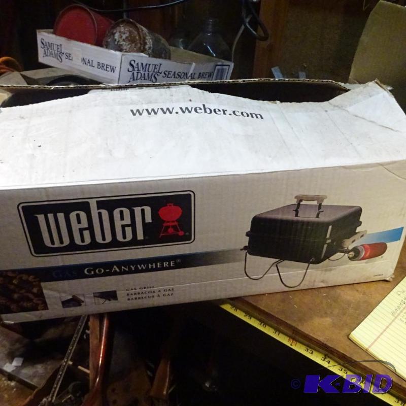 lot 92 image: Weber Propane Camp Grill...