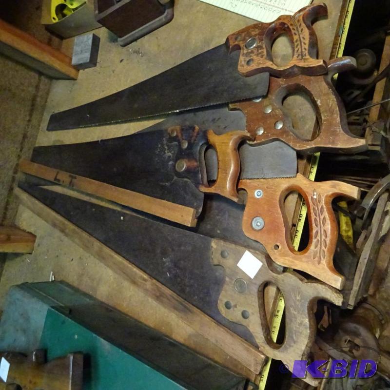 lot 97 image: 5 Hand Saws...