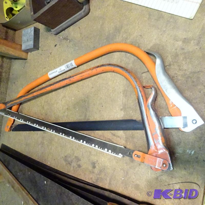 lot 98 image: 2 Bow Saws...