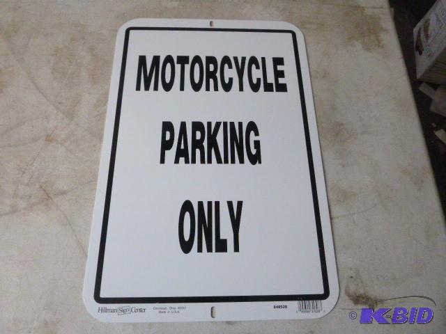 Metal Motorcycle Parking Only Sign 18&quot X...