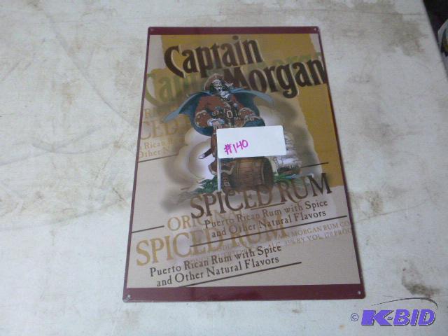 Metal Captain Morgan Sign 18&quot X 12&quot...