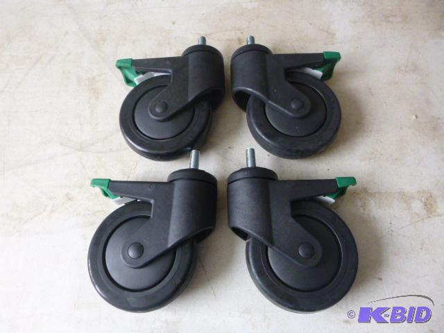 4 Swivel Casters With wheel locks - 5&quot w...