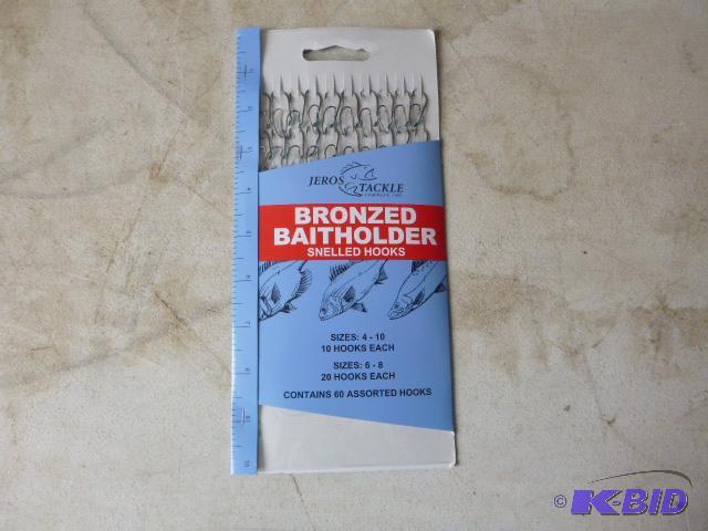 Jeros Tackle Bronzed Baitholder Snelled hooks...