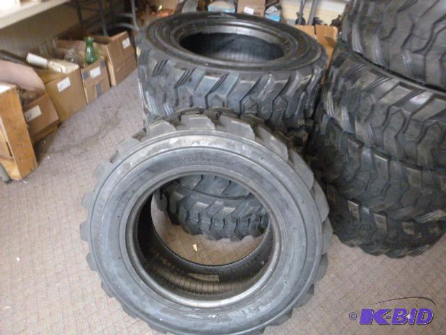 4 Allied RBT Skid Loader Tires 10-16.5 NHS, 1...