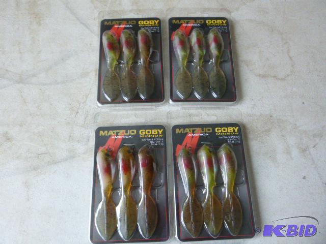 4 Packs of 3 Matzuo Goby Minnows 3.5&quot - ...