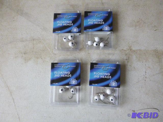 4 Packs of 4 South Bend Floating Jig Heads Si...