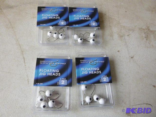 4 Packs of 4 South Bend Floating Jig Heads Si...